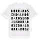 Norra Rosendal ordlek t-shirt