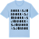 Blue Soul t-shirt med Norra sjön ordlek t-shirt
