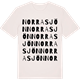 Vintage White t-shirt med Norra sjön ordlek t-shirt