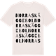 Vintage White t-shirt med Norra Skäggebol ordlek t-shirt