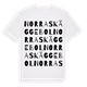 Norra Skäggebol ordlek t-shirt