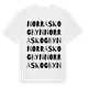 White t-shirt med Norra Skogbyn ordlek t-shirt