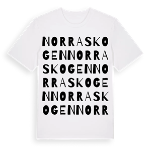 Norra skogen ordlek t-shirt – ekologisk bomull t-shirt från Pinshirt