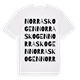 Norra skogen ordlek t-shirt