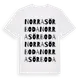 White t-shirt med Norra Sörboda ordlek t-shirt
