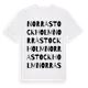 White t-shirt med Norra Stockholm ordlek t-shirt