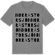Mid Heather Gray t-shirt med Norra Storsjön ordlek t-shirt