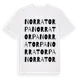White t-shirt med Norra Torpa ordlek t-shirt