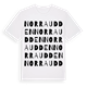Norra udden ordlek t-shirt