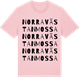Pink Cotton t-shirt med Norra Västanmossa ordlek t-shirt