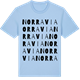 Blue Soul t-shirt med Norra Via ordlek t-shirt