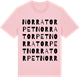 Pink Cotton t-shirt med Norratorpet ordlek t-shirt