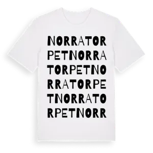 Norratorpet ordlek t-shirt – ekologisk bomull t-shirt från Pinshirt