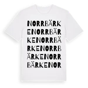Norrbärke ordlek t-shirt – ekologisk bomull t-shirt från Pinshirt
