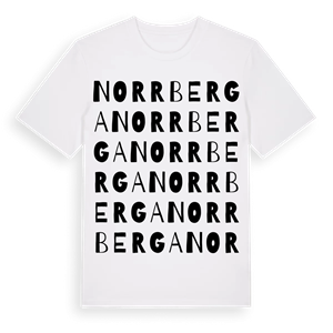 Norrberga ordlek t-shirt – ekologisk bomull t-shirt från Pinshirt