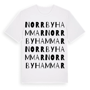 Norrbyhammar ordlek t-shirt – ekologisk bomull t-shirt från Pinshirt
