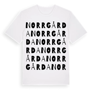 Norrgårda ordlek t-shirt – ekologisk bomull t-shirt från Pinshirt