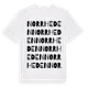 White t-shirt med Norrheden ordlek t-shirt