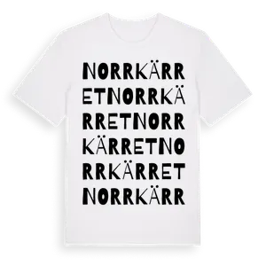 Norrkärret ordlek t-shirt – ekologisk bomull t-shirt från Pinshirt
