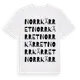 White t-shirt med Norrkärret ordlek t-shirt