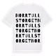 White t-shirt med Norrtullstorget ordlek t-shirt