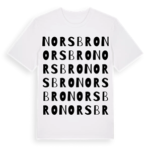 Norsbro ordlek t-shirt – ekologisk bomull t-shirt från Pinshirt