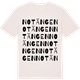 Vintage White t-shirt med Notängen ordlek t-shirt