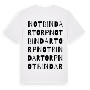 Notbindartorp ordlek t-shirt – ekologisk bomull t-shirt från Pinshirt