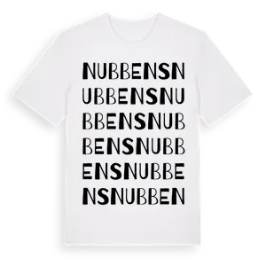 Nubbens ordlek t-shirt – ekologisk bomull t-shirt från Pinshirt