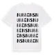 White t-shirt med Nubbens ordlek t-shirt