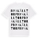 Nya Källtorp ordlek t-shirt