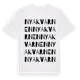 White t-shirt med Nya Kvarnen ordlek t-shirt
