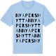 Blue Soul t-shirt med Nya Pershyttan ordlek t-shirt