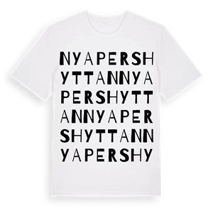 Nya Pershyttan ordlek t-shirt – ekologisk bomull t-shirt från Pinshirt