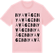 Pink Cotton t-shirt med Nya vägen ordlek t-shirt