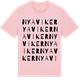 Pink Cotton t-shirt med Nya Viker ordlek t-shirt