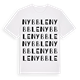 White t-shirt med Nybble ordlek t-shirt