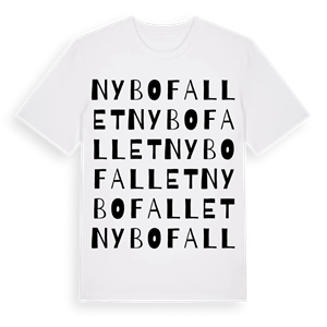 Nybofallet ordlek t-shirt – ekologisk bomull t-shirt från Pinshirt
