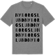 Mid Heather Gray t-shirt med Nyborgslund ordlek t-shirt