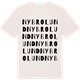 Vintage White t-shirt med Nybrolund ordlek t-shirt