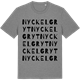 Mid Heather Gray t-shirt med Nyckelgryt ordlek t-shirt