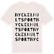 Vintage White t-shirt med Nyckelhultsport ordlek t-shirt