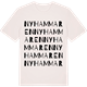 Vintage White t-shirt med Nyhammaren ordlek t-shirt