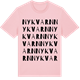 Pink Cotton t-shirt med Nykvarn ordlek t-shirt