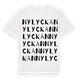 White t-shirt med Nylyckan ordlek t-shirt