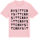 Pink Cotton t-shirt med Nysätter ordlek t-shirt