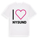 Jag älskar Nysund t-shirt stort tryck