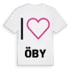 Jag älskar Öby t-shirt stort tryck