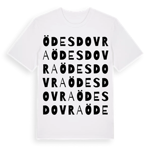 Ödesdovra ordlek t-shirt – ekologisk bomull t-shirt från Pinshirt