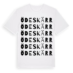 Ödeskärr ordlek t-shirt – ekologisk bomull t-shirt från Pinshirt